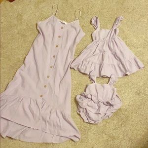 Patpat mommy and me (lavender) matching outfits